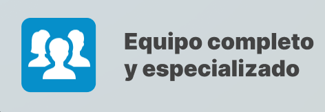 equipo completo y especializado